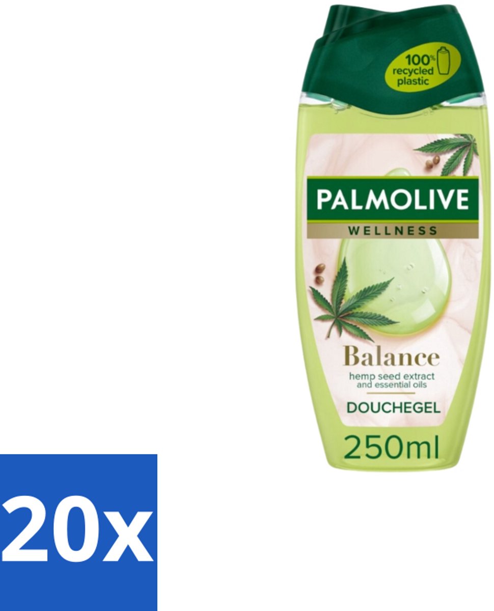 20 x Palmolive – Douchegel – Nourish & Revive – 500 ml - Douchegel - Voedende Douchegel - Verzorgende Douchegel - Melkbestanddelen - Fruitextracten