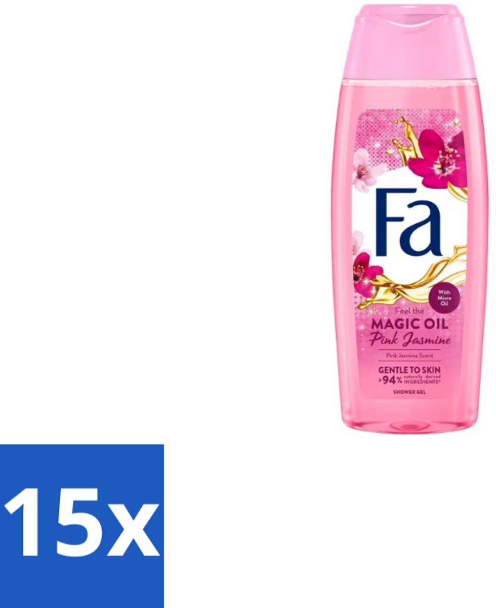 Fa – Douchegel – Magic Oil Pink Jasmine – 250 ml - Bulkverpakking - 15 stuks