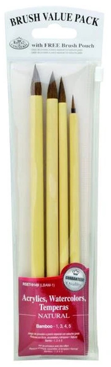 R&L Bamboo Brown Hair Set No.9149 - 4 Pack