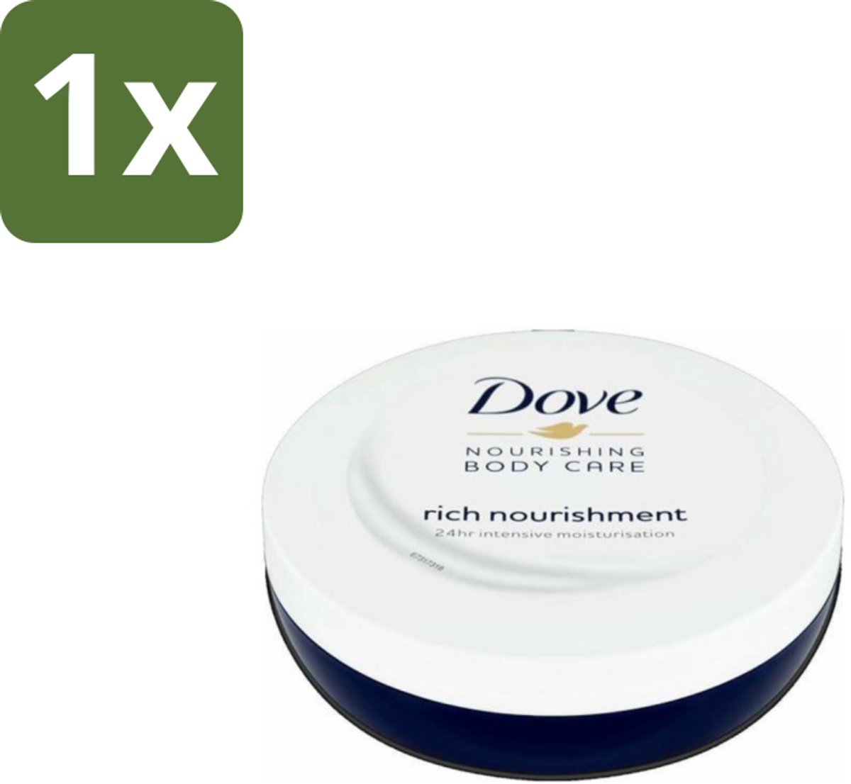 1 x Dove – Bodycrème – Voedende Crème – 150 ml - Voedende Crème - Hydraterende Crème - Huid Verzorging - Huidbescherming - Huidbarrière