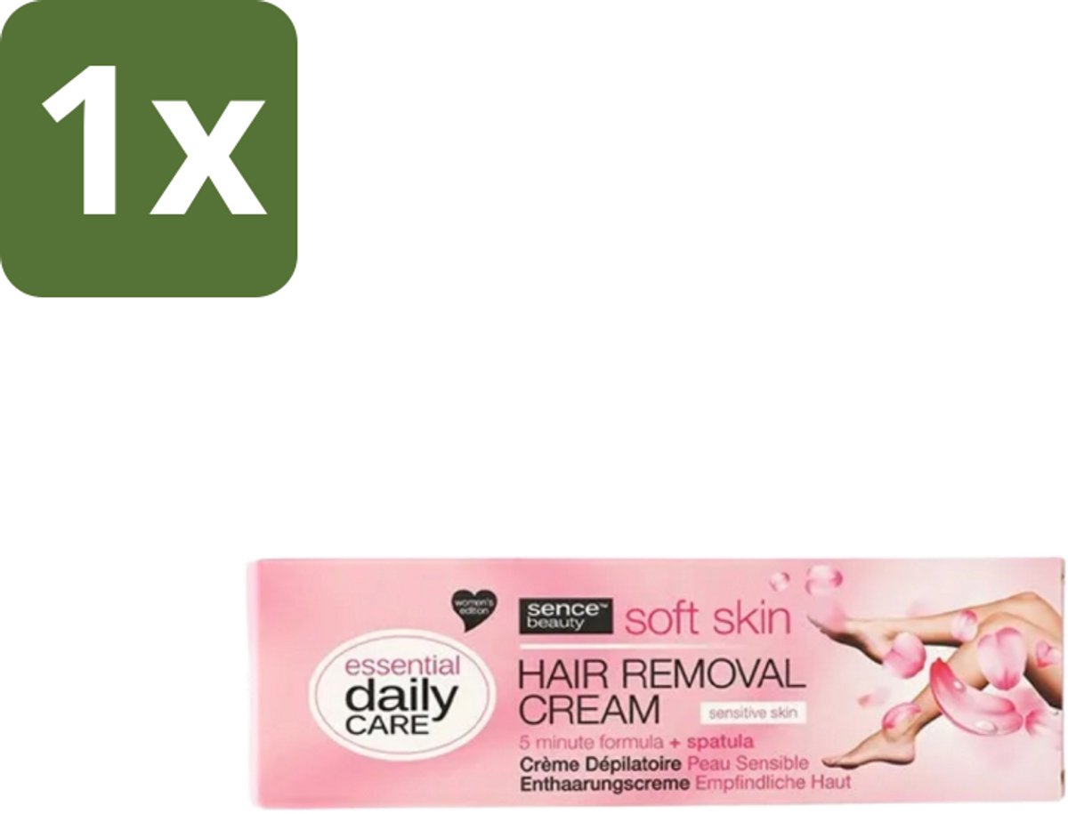 1 x Sence – Ontharingscrème – Gevoelige Huid – 150 ml - Ontharing Crème - Gevoelige Huid - Haartjes Verwijderen - Pijnloos Ontharen - Haartjes Oplossen