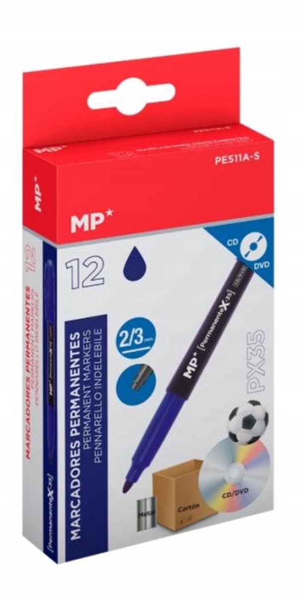 Permanente Marker Blauw - 1 Stuk