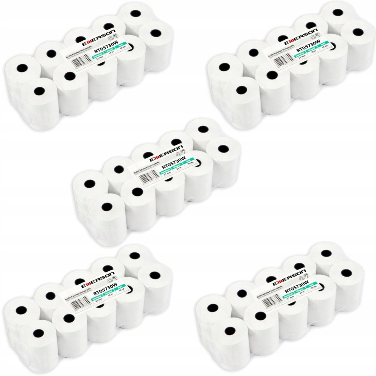 Emerson Thermische Kassabonnen 57x10mm - 10 Stuks