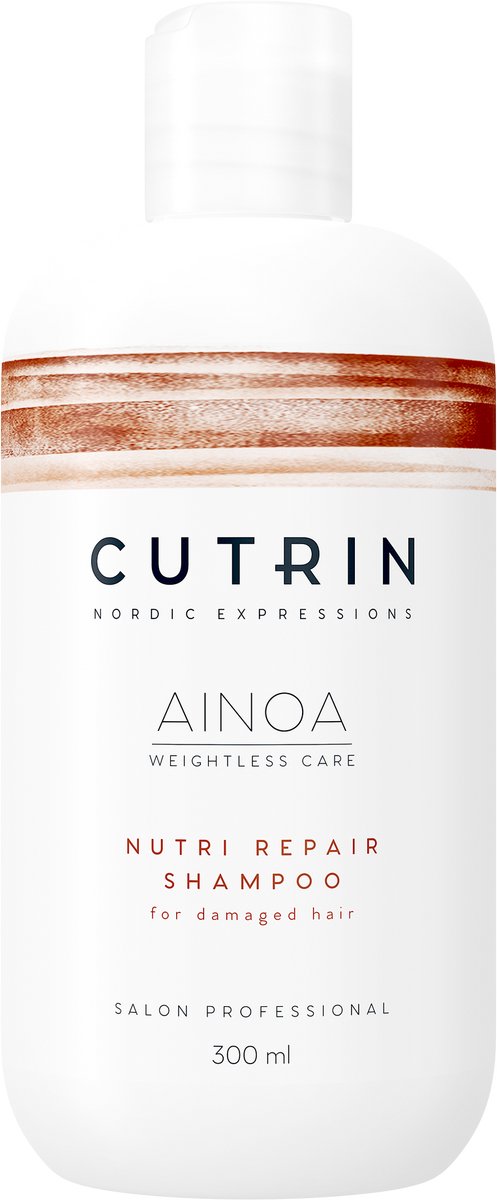 Cutrin Ainoa Nutri Repair Shampoo - Herstellende Shampoo - Kleurbeschermend - Voor Beschadigd Haar - 300 ml
