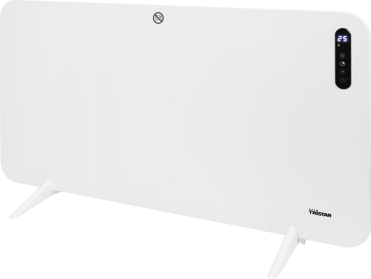 Tristar Infrarood Paneelverwarmer 480W - Instelbare Thermostaat - 24-uurs Timer - Afstandsbediening - Open-Raam Detectie - Wand- en Vloermontage - KA-5095