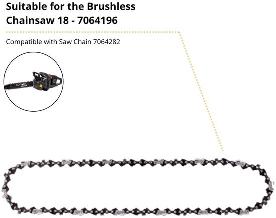 Kettingzaag Titanium Ketting 18'' 36V - Geschikt voor op de kettingzaag 36V van Merkloos	 — afbeelding 3