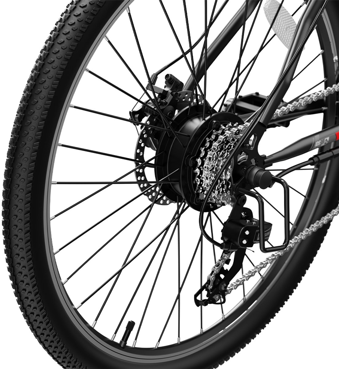 HEADEER BK1350 E-bike - 26 inch - 56km actieradius - 48V 13.5Ah accu - Topsnelheid 25 km/u - Zwart thumbnail 4