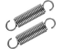 GUNGY Set van 2 verlengveren 80 mm met dubbele haak van roestvrij staal 304, draaddiameter 18 mm, draaddiameter 2,5 - ShopVlot