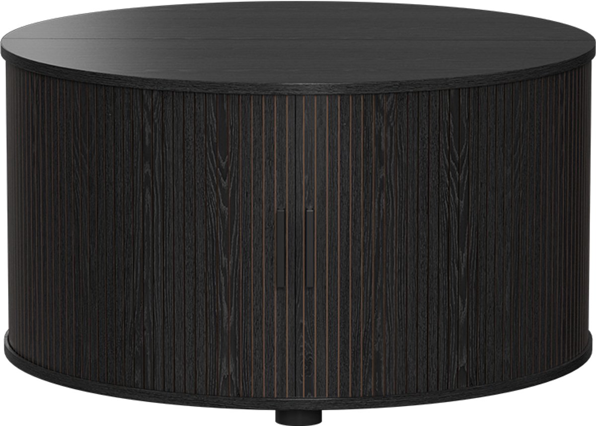 Vicco Salontafel Selva, Zwart, 80 x 80 cm met schuifdeur