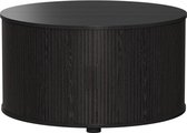 Vicco Salontafel Selva, Zwart, 80 x 80 cm met schuifdeur