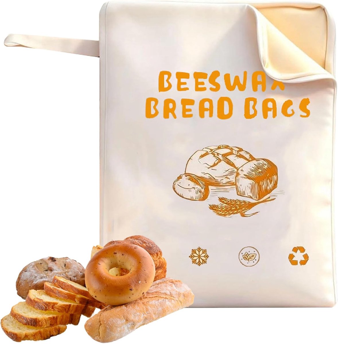 Herbruikbare broodzakjes van bijenwas