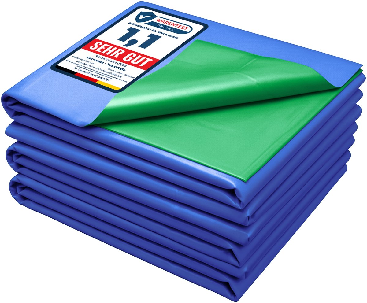 Garronda Vijverfolie 6 x 10 m PE 0,5 mm UV-bestendig 3-laags GD-0256