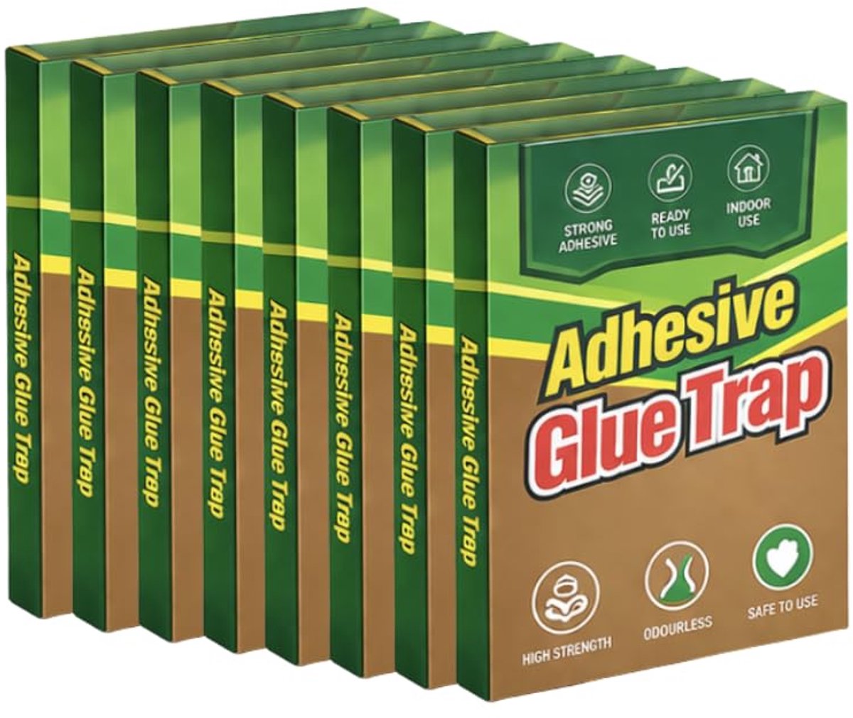 Extra sterke zelfklevende lijmvallen – multifunctionele kleverige pads voor ongediertebestrijding binnenshuis – - ShopVlot