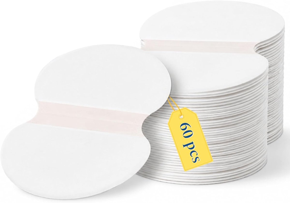 60 Stuks Onderarm Pads, Ademend en Huidvriendelijk, Bescherming Tegen Zweetvlekken en Geurtjes