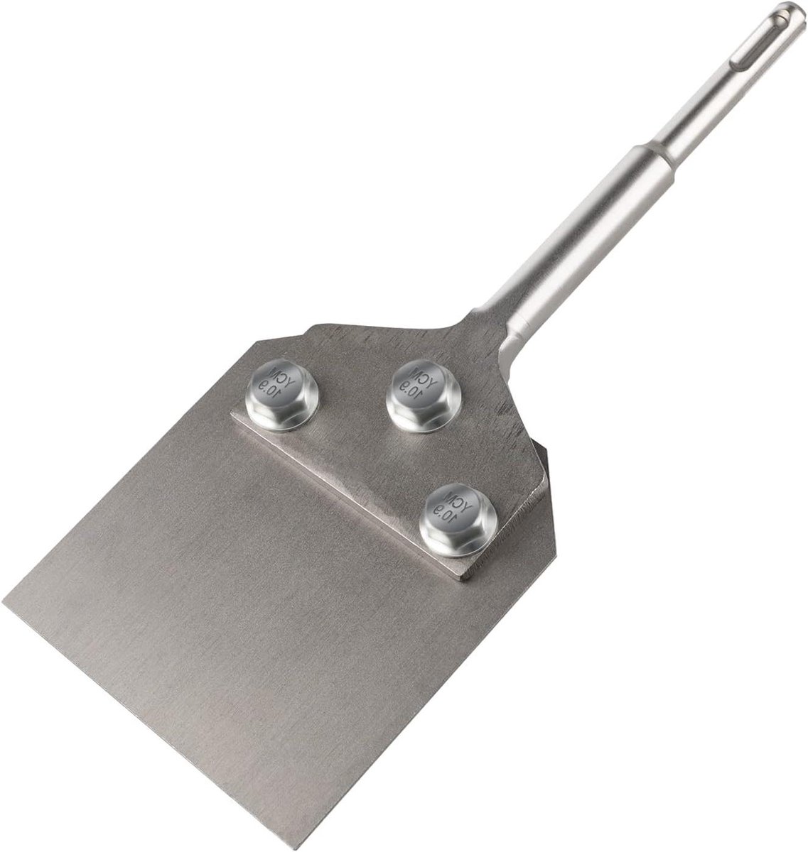 Vloerbedekking Verwijderaar - Tegelkrabber - Oude vloeren verwijderen - Verhard staal - 250 x 100 mm - Grijs