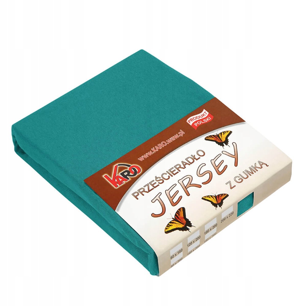 Jersey hoeslaken met elastiek 220x240 donker turquoise KARO