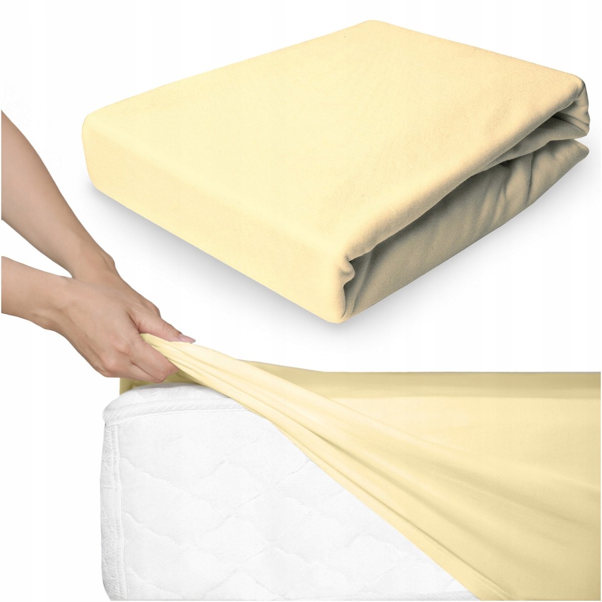 Jersey Hoeslaken met Elastiek 140x200cm Katoen - Janet