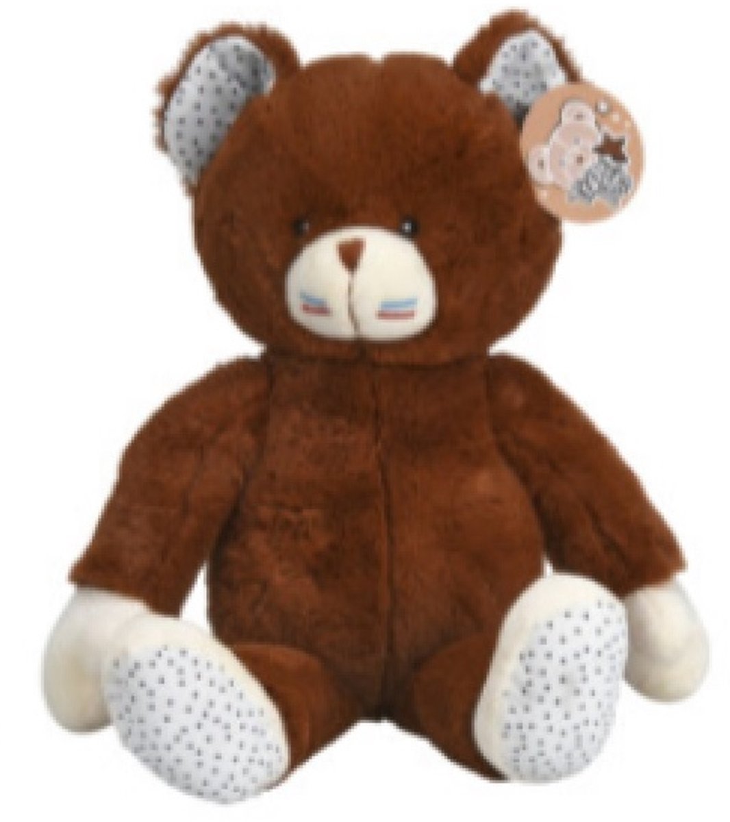 Knuffelbeer Teddybeer pluche Donkerbruin 46cm