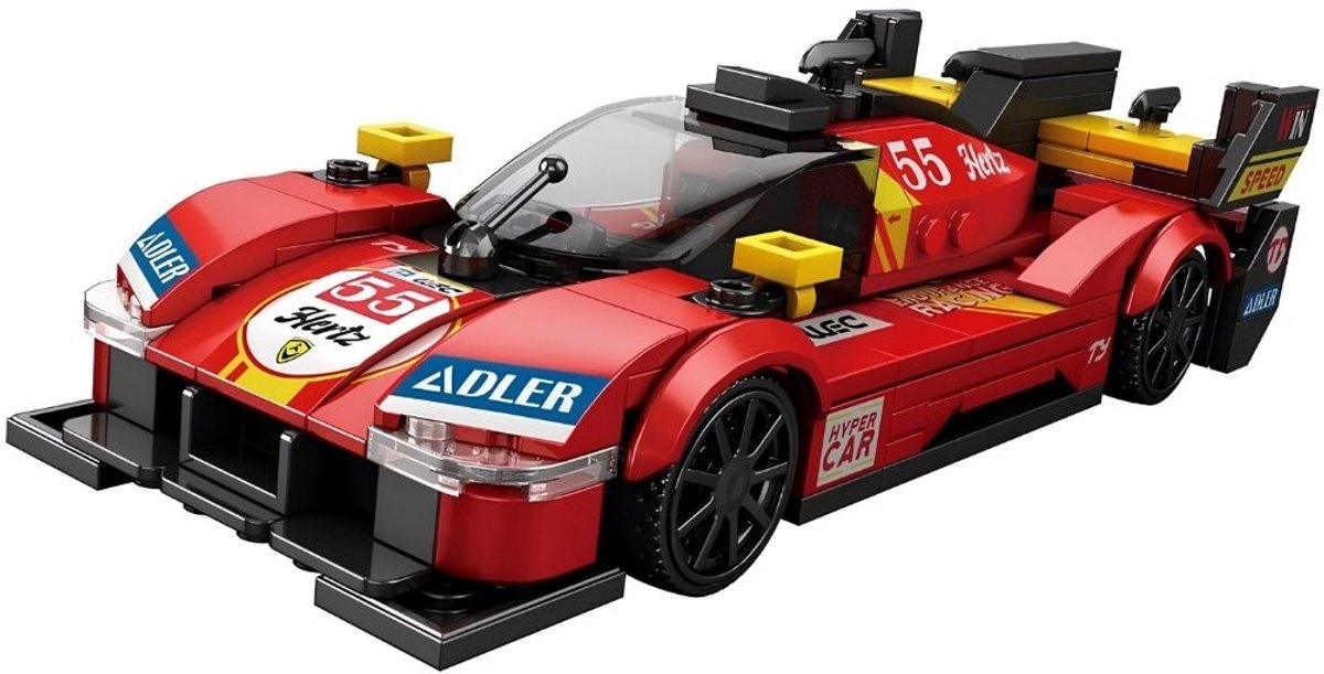 Reobrix 661 Sportwagen 499P bouwset | City fast champions adventure | Creator classic motor bouwpakket | Technic speelgoed ideas voor volwassenen | Icons furious speed auto | Technische bouwdoos met 327 bloks