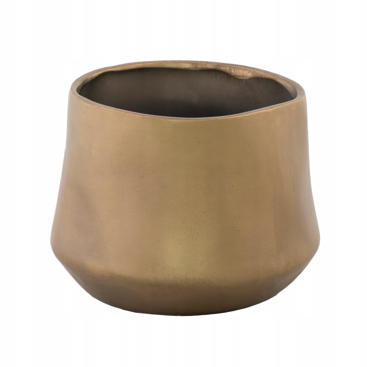 Gouden keramiek pot, Ø 12,5 cm - stijlvolle decoratie