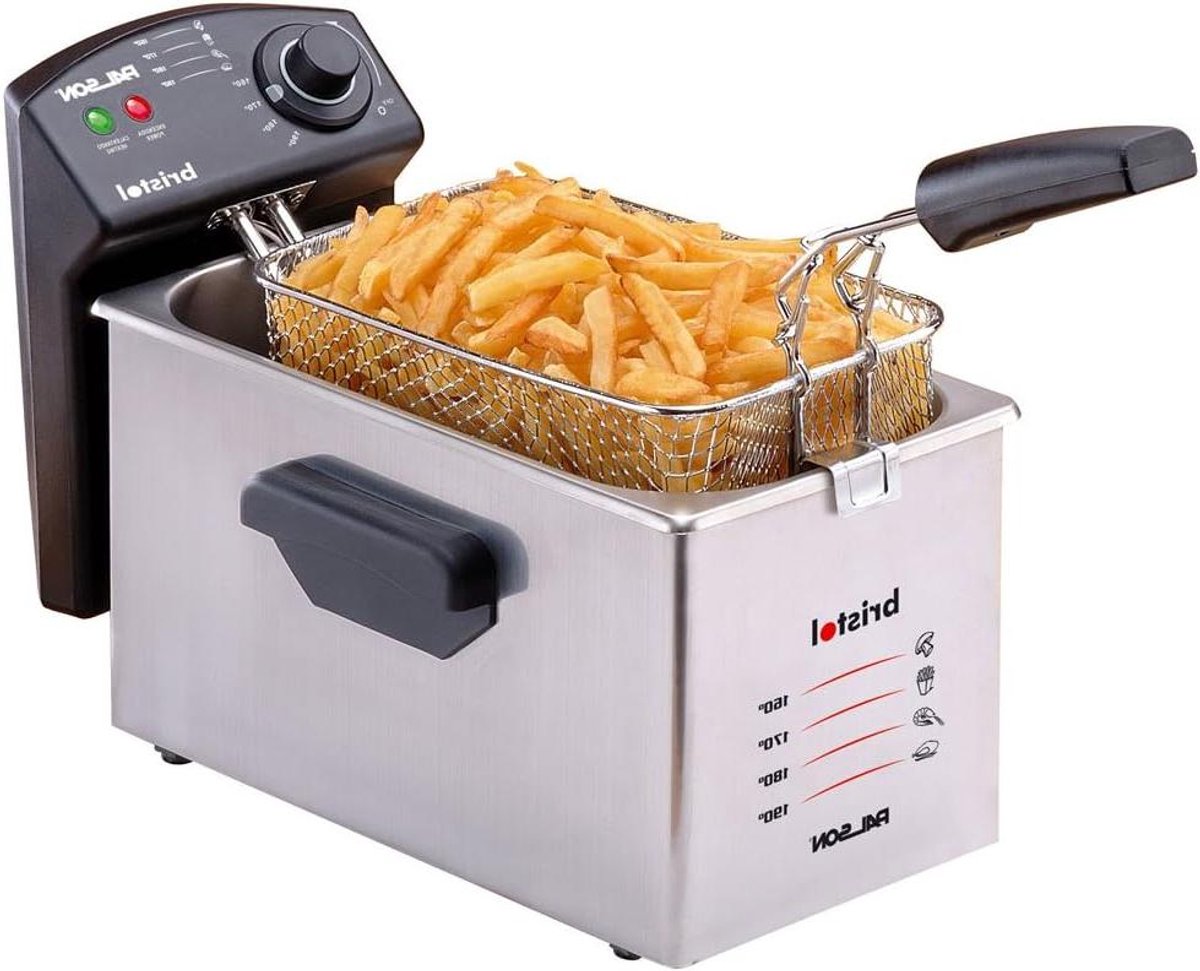 Friteuse - Vetpan - Lekker Eten - Roestvrij Staal - 3 Liter - Zilver