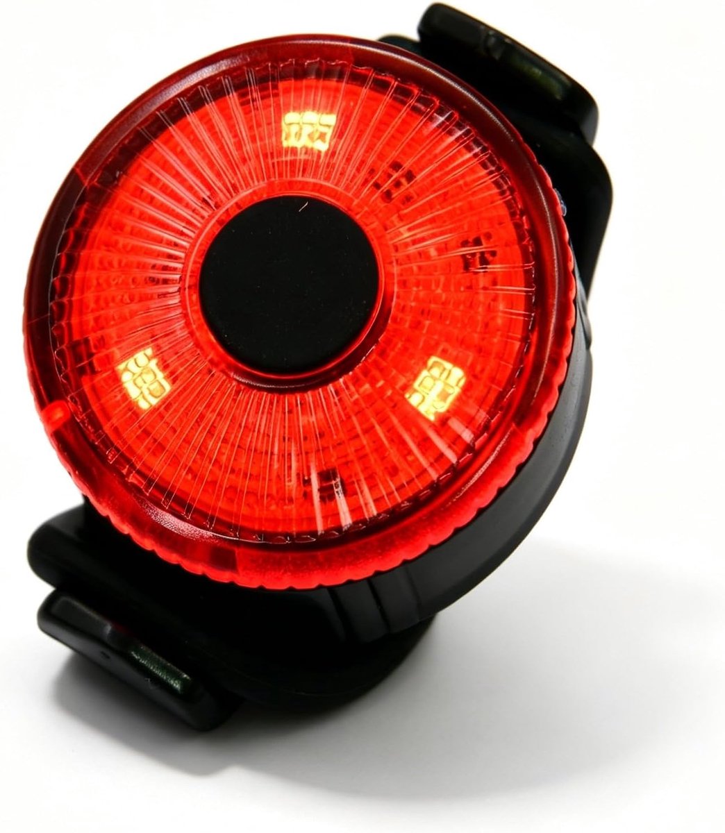 KZQ USB-oplaadbaar Fietsachterlicht - Rode LED - Meerdere Standen - Universele Montage - Compact & Lichtgewicht - Voor Alle Fietsen - Zwart