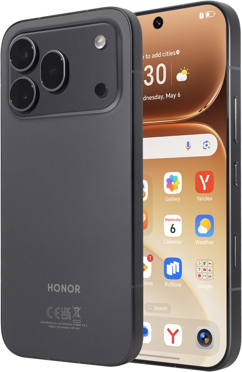 HONOR 600 Pro - 5G Smartphone - 12GB RAM 512GB - 200MP OIS Camera - 6.57" AMOLED - Zwart