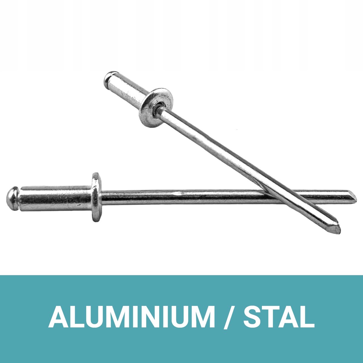 Klinknagels 4x16mm platkop aluminium/staal - 500 stuks