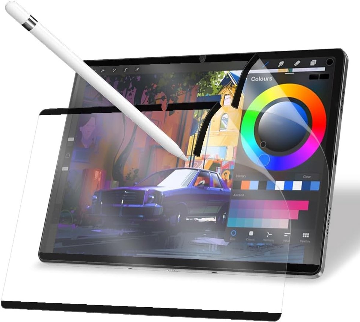 Pack van 2 Magnetische Papieren Folies voor 12.7 Inch Tablets, Beschermfolie, Mat, Herbruikbaar en Verwijderbaar, Perfect voor Notities en Schrijven