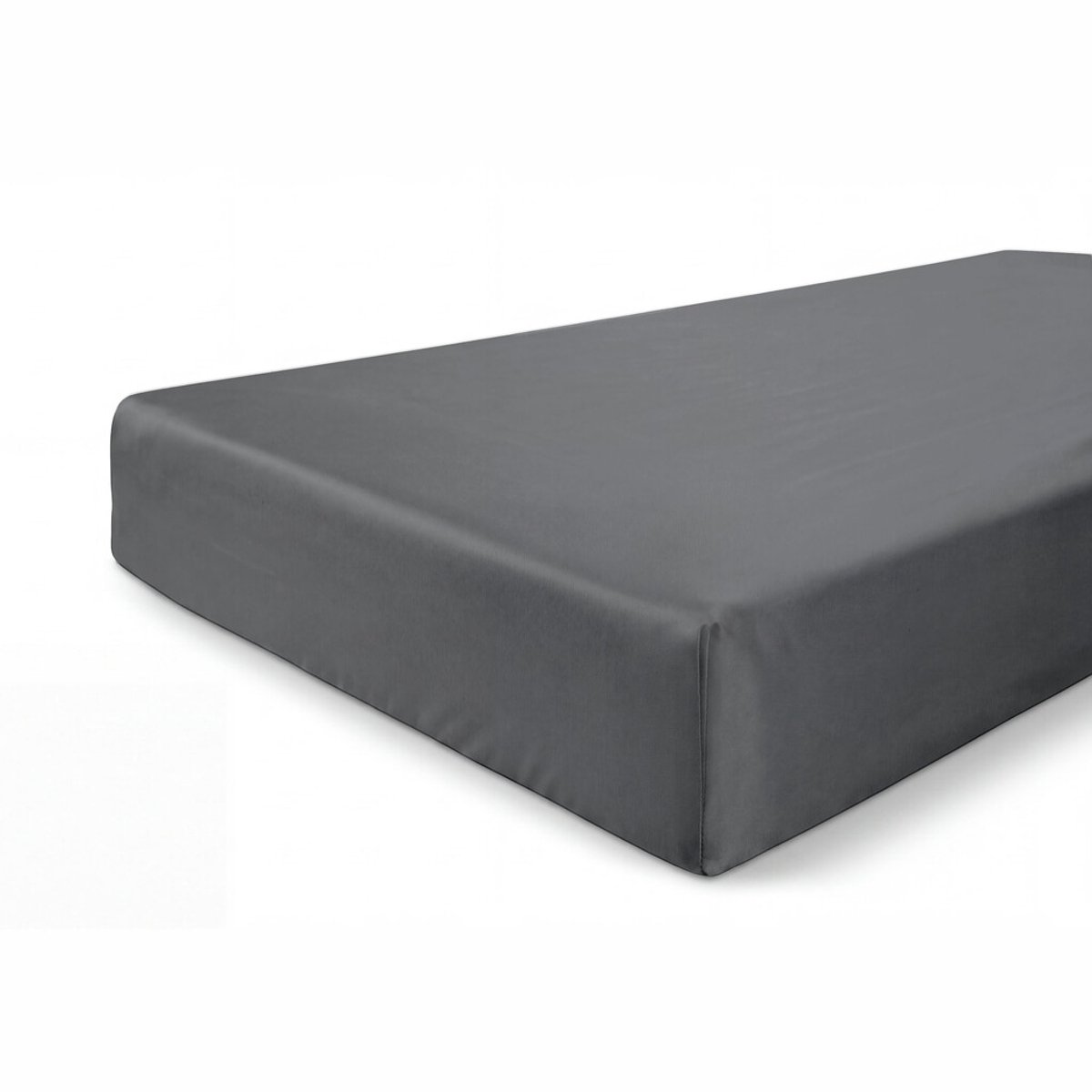 Walra Hoeslaken Satin Cotton - 90x220 - 100% Katoen (BCI) - Antraciet