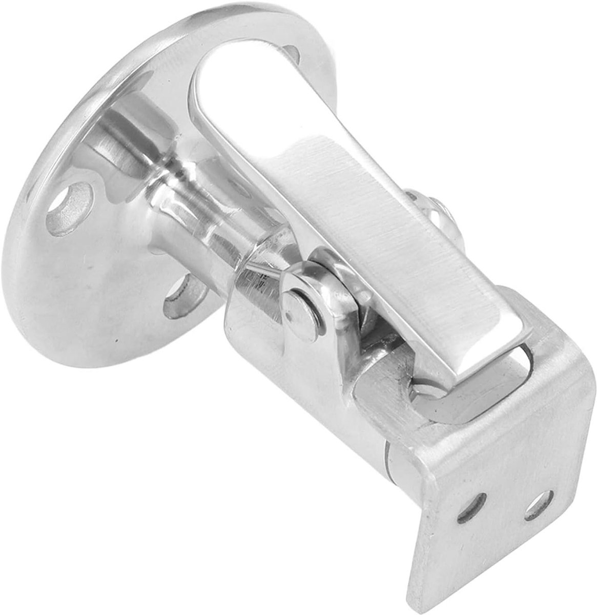 Deurhouder Set - Deurstops - Stil Huis - Roestvrij Staal - 8x6x6 cm - Zilverkleurig