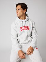 Björn Borg Classic Print Hoodie Heren Trui Met Capuchon Mannen Heren - Katoen - Lichtgrijs - Maat L