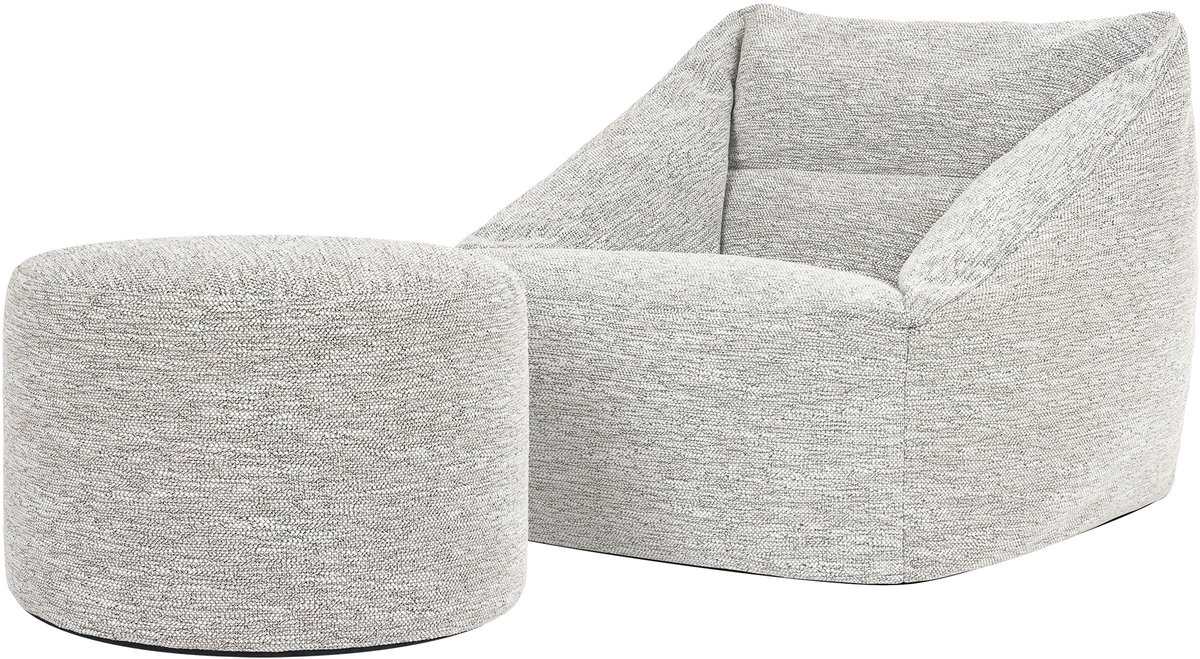 icon - Natalia XL Zitzak Fauteuil met Poef - Binnen - Beige