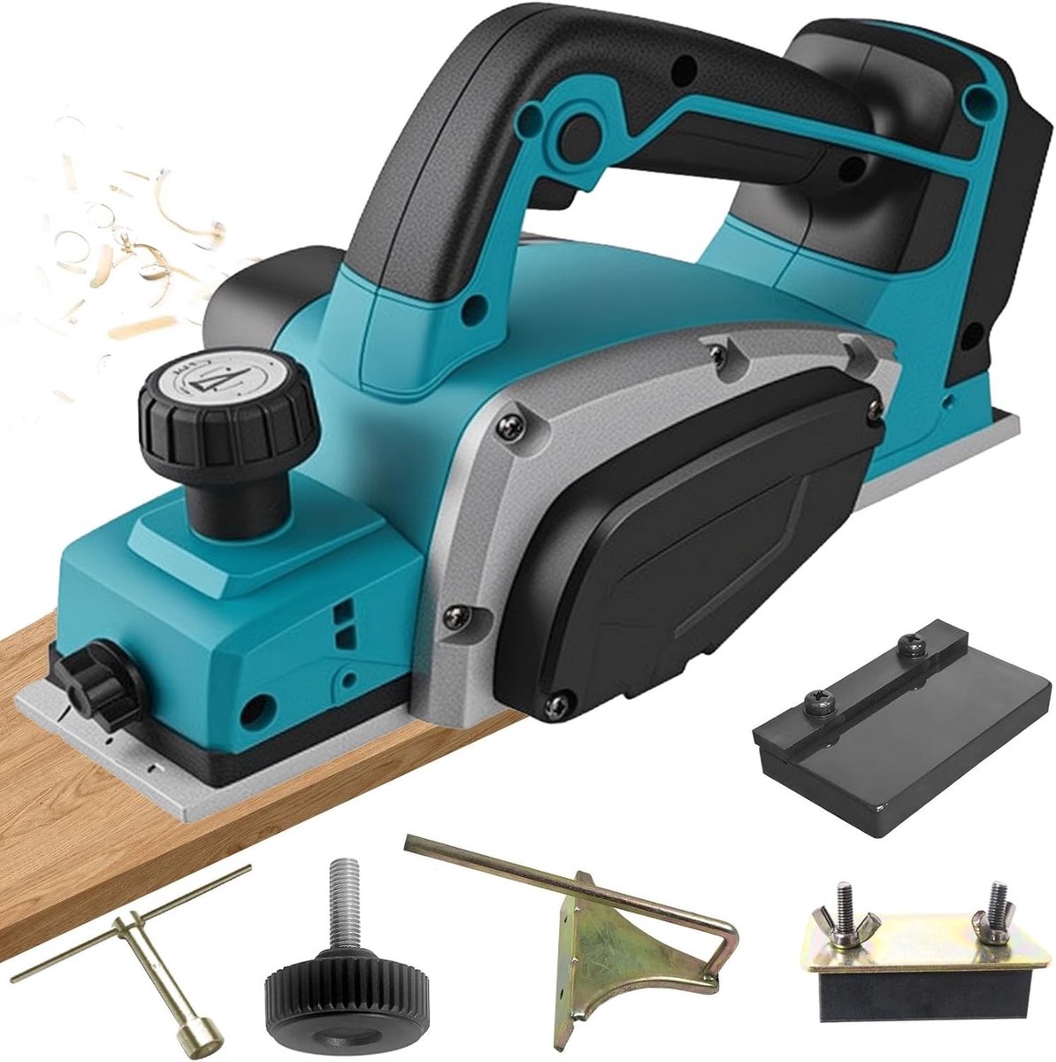 Professionele Accu Houtfrees met 3200 RPM, Verstelbare Diepte tot 2 mm voor Nauwkeurig Houtbewerken, Ideaal voor Handmatig Gebruik en Diverse Houtsoorten