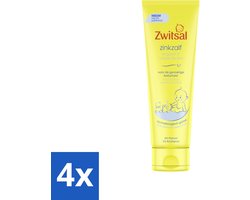 4 x Zwitsal 0% Parfum - Babyverzorging - Zinkzalf - Voor de Gevoelige Babyhuid - 100 ml - Babyhuid - Luieruitslag - Zinkzalf - Babyverzorging - Gevoelige Huid