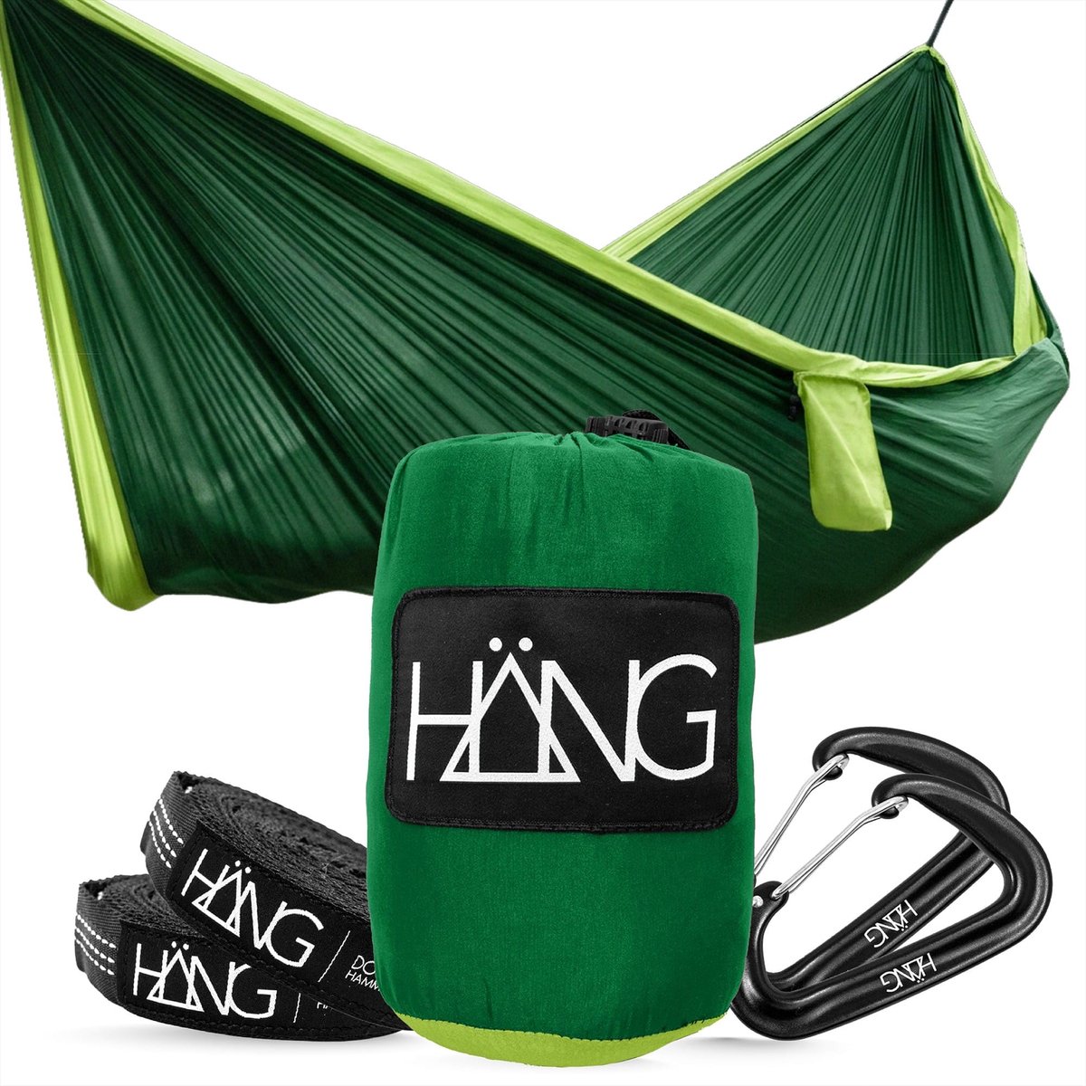 HÄNG XXL hangmat 300 x 170 cm outdoor - weerbestendig en ultralicht (850 g), 200 kg belastbaarheid - ShopVlot