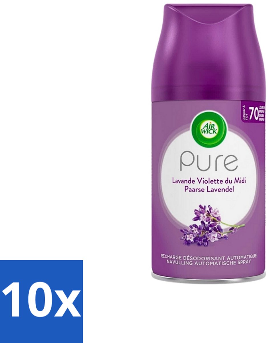 Air Wick Freshmatic - Luchtverfrisser Navulling - Pure Fresh Lavendel - 250ml - Bulkverpakking - 10 stuks
