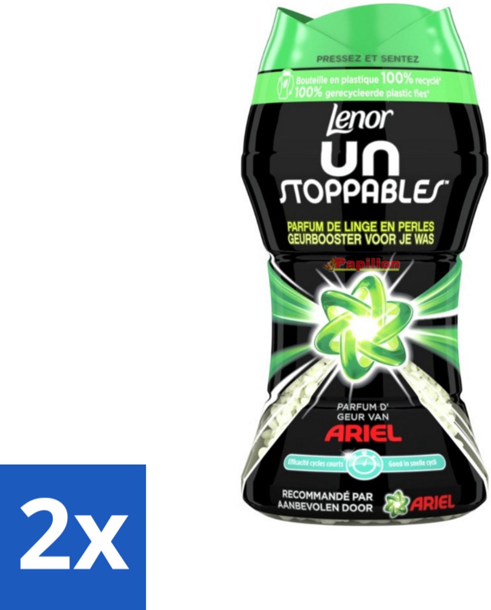 2 x Lenor Unstoppables - Geurbooster - Parfum van Ariel - 11 Wasbeurten - Wasverzachter - Geur - Geurboost - Langdurige Geur - Ariel