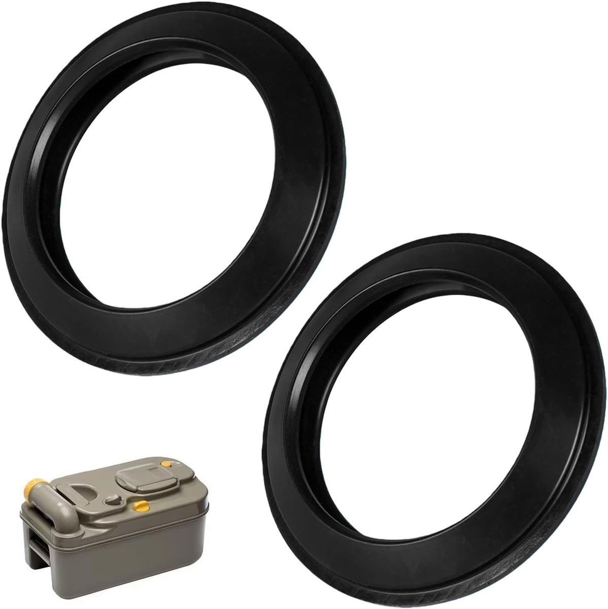 2 Stuks Vervangende Toiletafdichting voor Thetford C200/C250/C260/C400/C2/C3/C4, Siliconen Afdichting voor Campingtoiletten, Caravans en Motorhomes, Duurzame en Waterdichte Toilet Seal