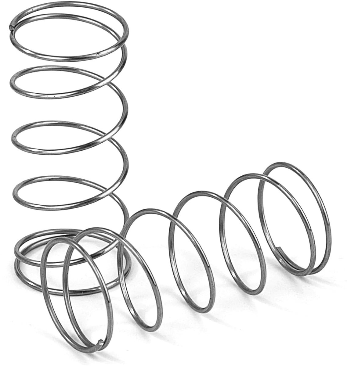 Rvs compressieveren met een draaddiameter van 0,65 mm - 10 stuks, 30 mm lengte, hoge veerkracht, ideaal voor mechanische toepassingen