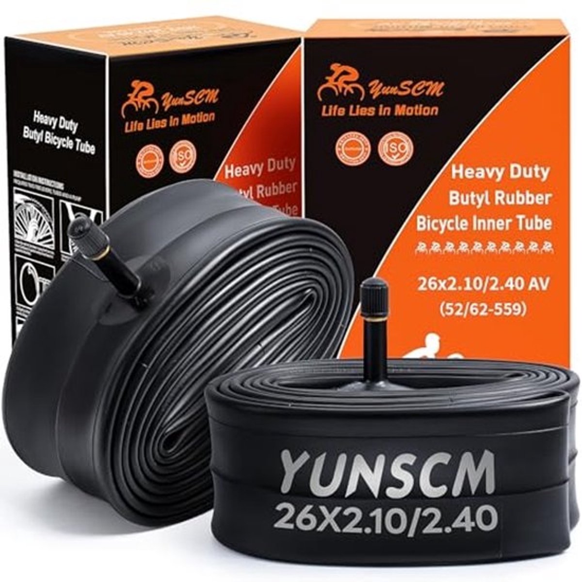 Verdikte 52/62-559 Binnenband voor Fiets 26 Inch - Compatibel met 26x2.10, 26x2.25, 26x2.35, 26x2.40