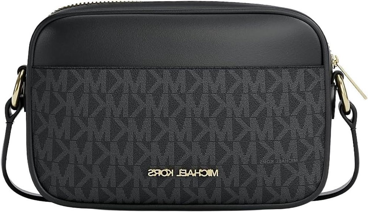 Crossbody Tas - Schoudertas Dames - Dagelijks Gebruik - Goudkleurige Hardware - 24 x 12 x 8 cm - Zwart
