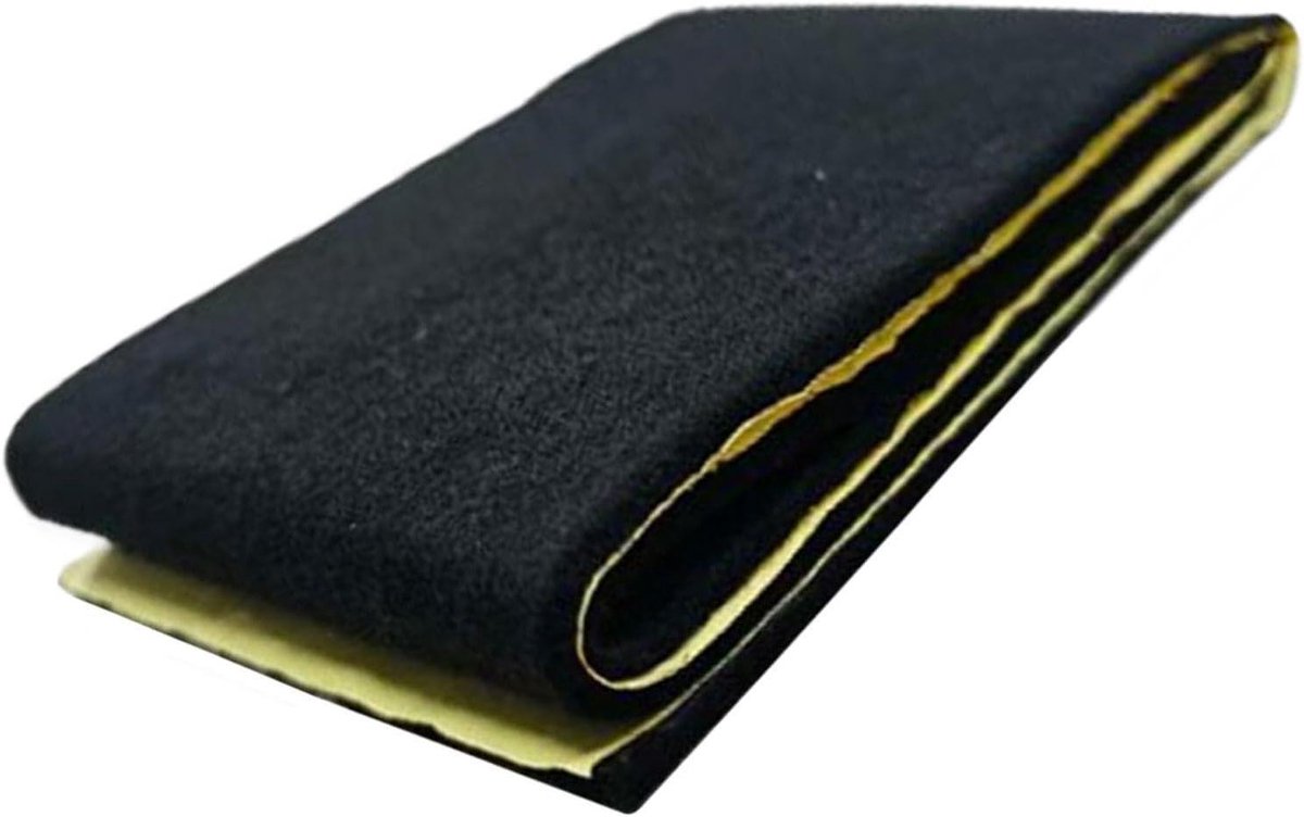 Accu Isolatie Deken - Voertuigaccuwikkel - Bescherming Motorruimte - Vlamvertragend Materiaal - 18x100 cm - Zwart