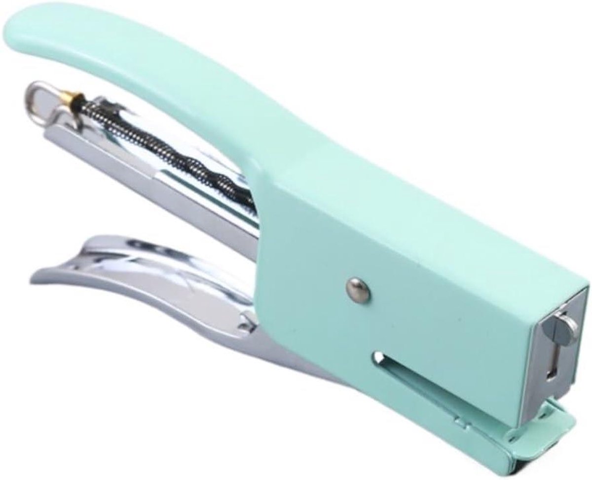 Nietmachine Klassieke Bindtang - Handnietmachine - Arbeidsbesparend Verpakken - Roterend Aambeeld - 110x55mm - Groen
