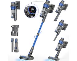 Chesto T1 Steelstofzuiger Draadloos 400W – 35.000 Pa – Ultralicht – LED-zuigmond – 3 Opzetstukken
