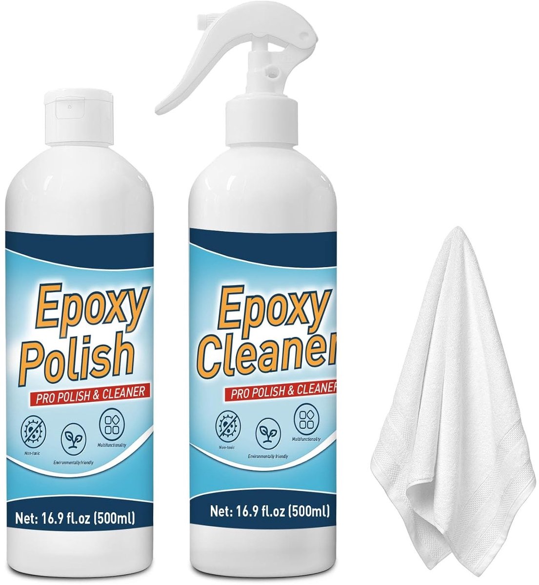 Polijstset voor Epoxyhars - 500 ml - Professionele Polijst- en Reinigingsset - Voor Doe-Het-Zelvers en Interieurdecoratie