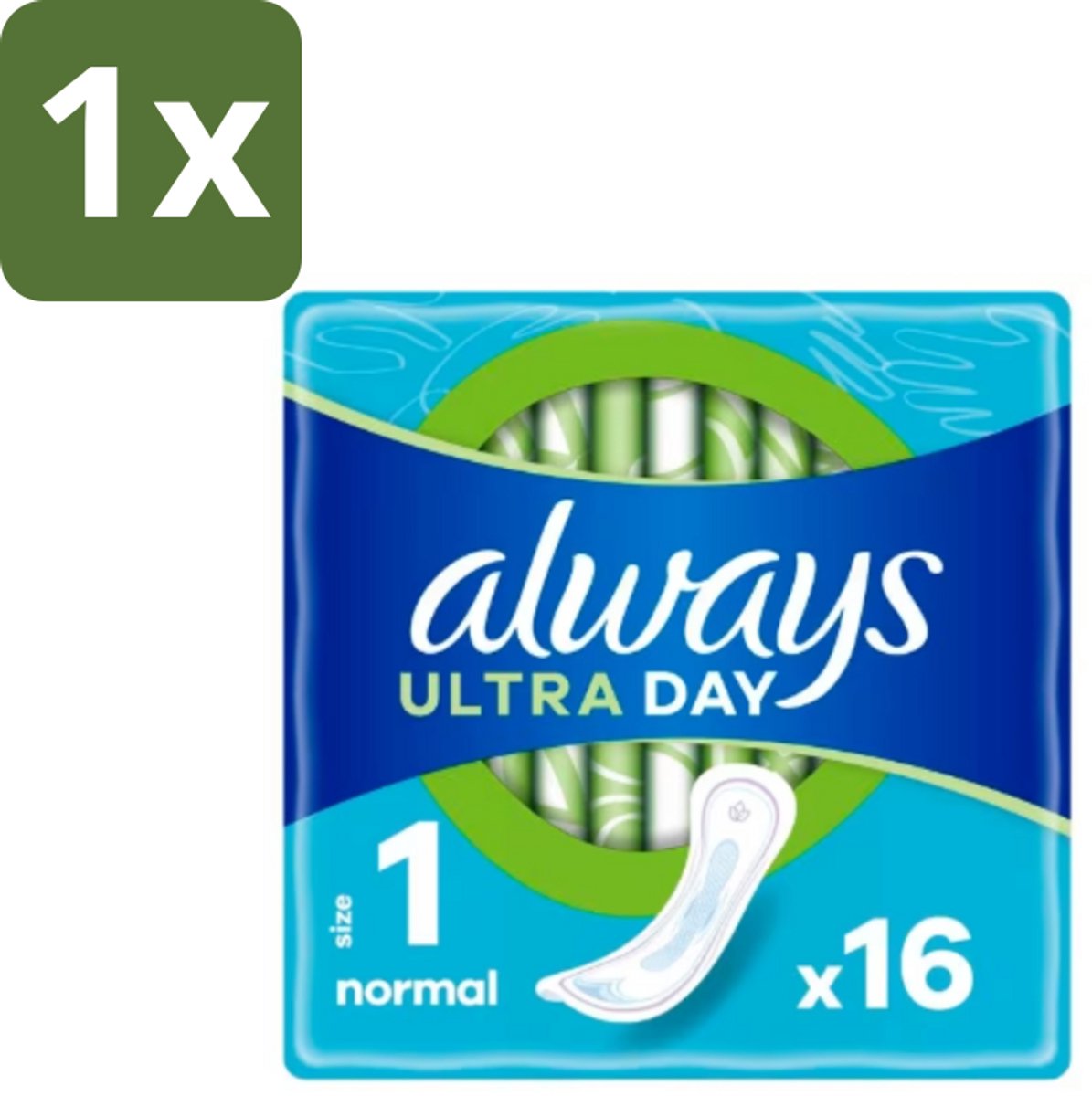 1 x Always – Maandverband – Ultra Normal – 16 Maandverbanden - Maandverband Normaal - Menstruatie Bescherming - Dagelijks Maandverband - Ultra Normaal Maandverband - Droge Maandverband