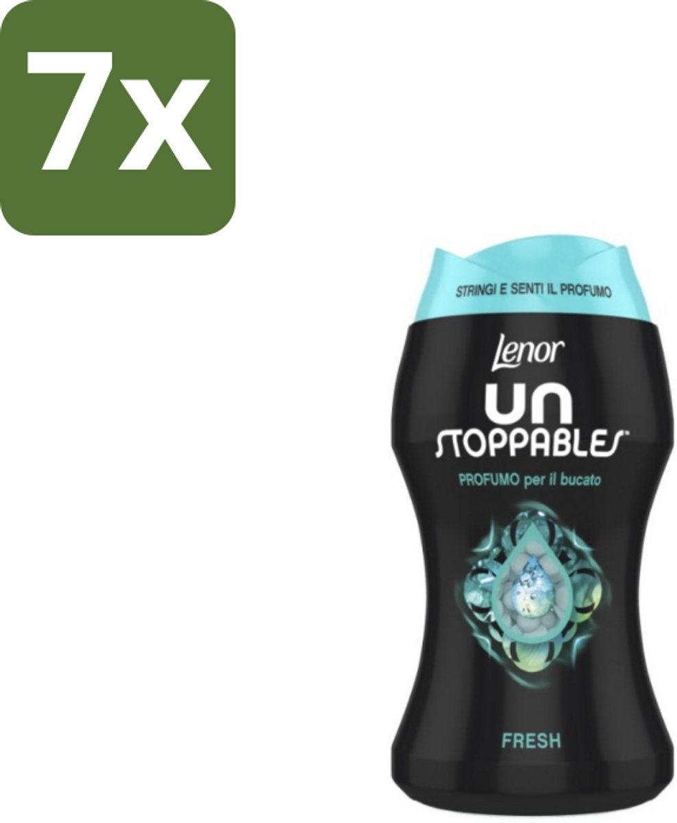 7 x Lenor Unstoppables – Geurbooster – Fresh - 10 Wasbeurten - 140 g - Geurbooster Was - Frisheid Was - Geurparels Was - Wasgeur - Frisheid Kleding
