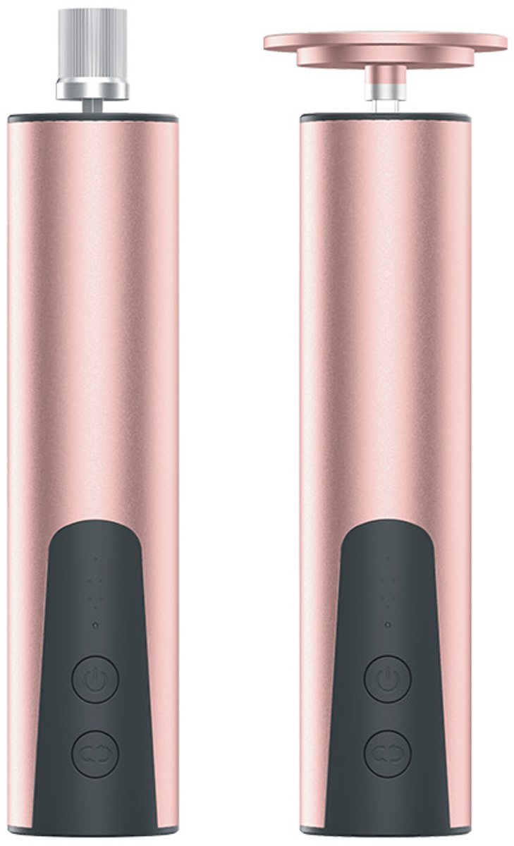 Sercano Elektrische Eeltverwijderaar 2-in-1 – Elektrische Voetvijl & Nagelvijl – 6 Snelheden – Links/Rechts Rotatie – Oplaadbaar – Grove & Fijne Schuurpads – Roségoud