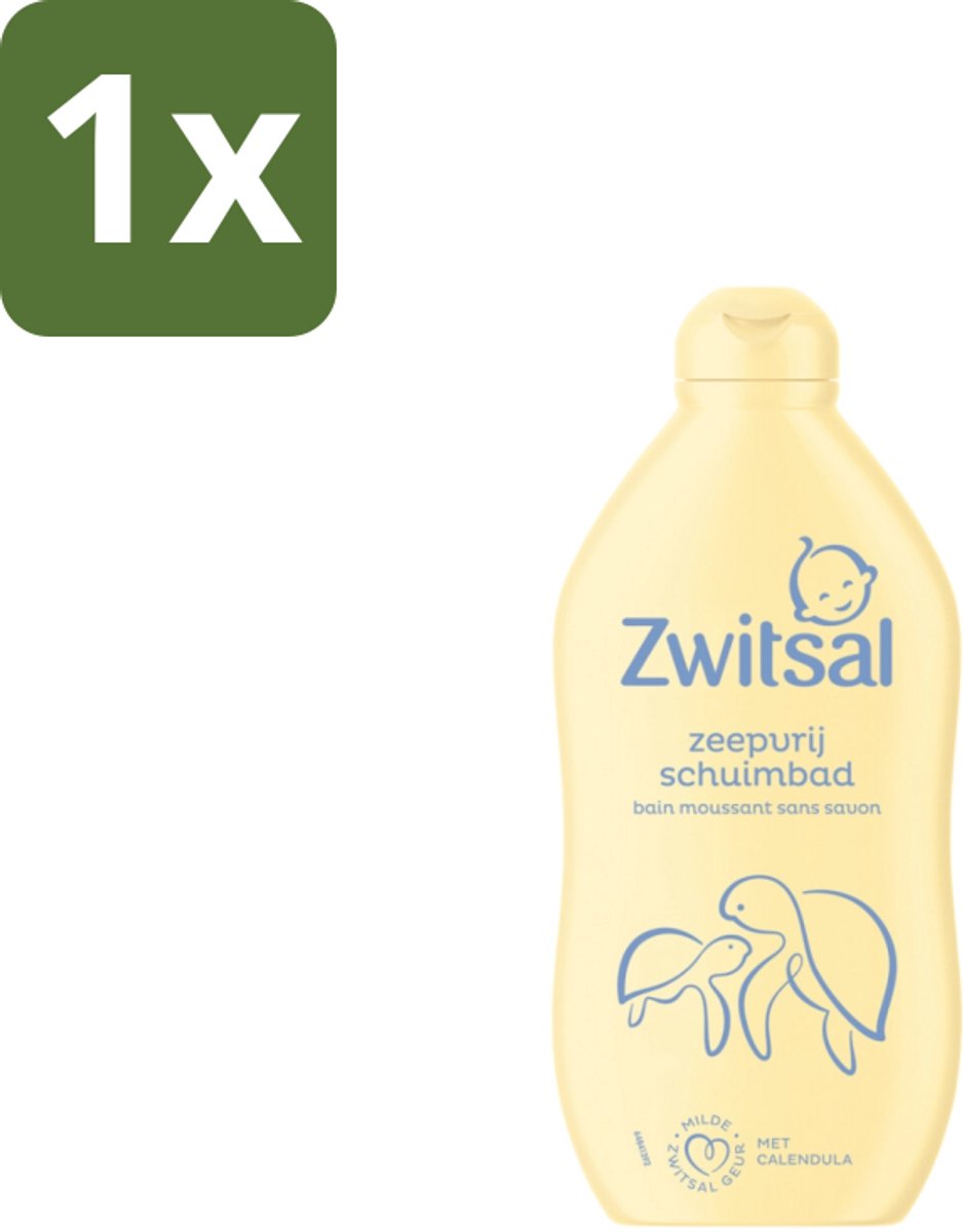 1 x Zwitsal – Schuimbad – Zeepvrij – 400 ml - Babybad - Zwitsal Schuimbad - Zeepvrij Bad - Babyhuid Verzorging - Calendula Bad